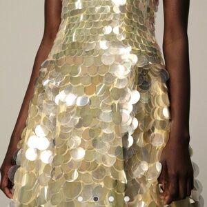 ASOS Gold Sequin Maxi Dress